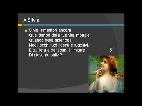 Lettura e commento della poesia A Silvia di Giacomo Leopardi