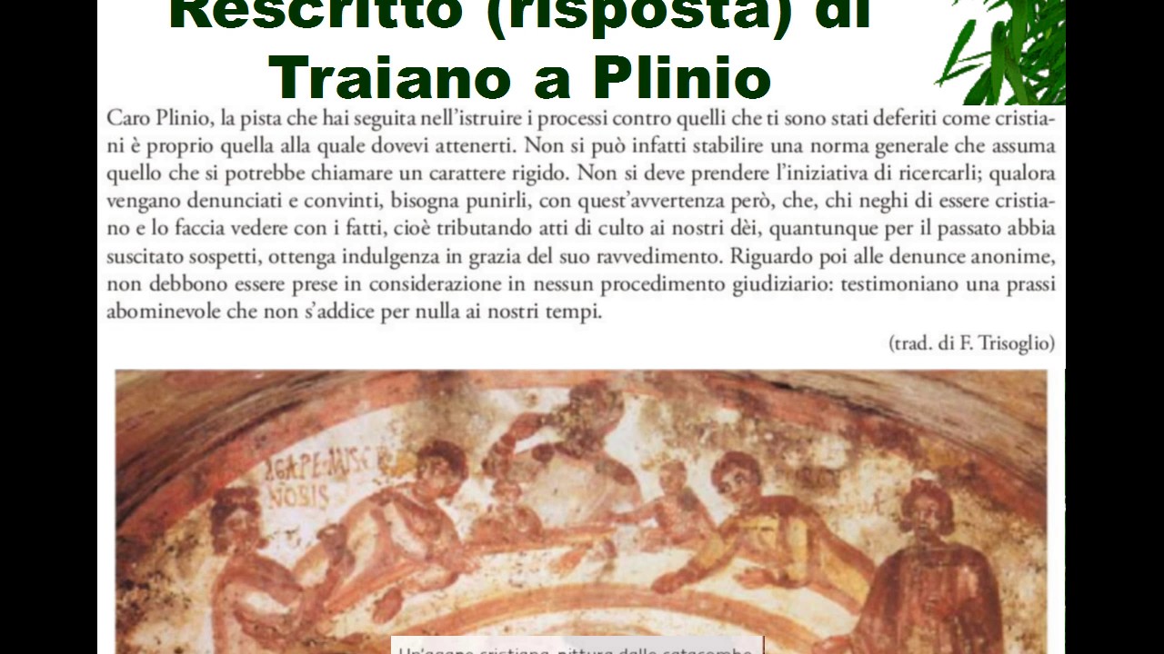 Il carteggio di Plinio il Giovane sui cristiani e il suo stile