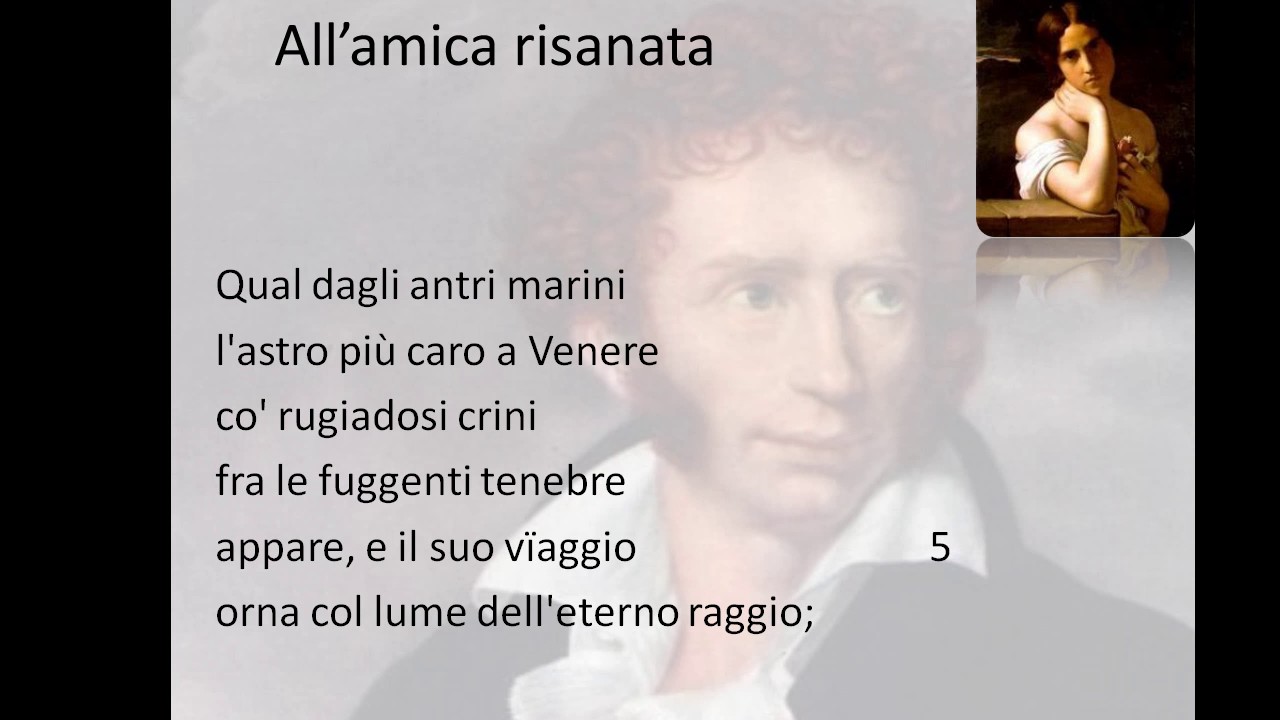 Ode All’amica risanata di Ugo Foscolo vv. 1-54